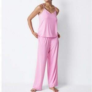State of Day Womens 2Pc Pajama Set Pink XXL Racerback Lounge Sleepwear PJs NWT‎